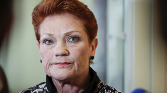 Senator Pauline Hanson.