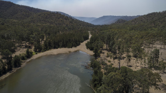 Private property upstream of the Lake Burragorang  resevoir at High Range which would be flooded if the Warragamba Dam wall is raised. 