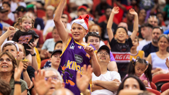 Sydney Kings fans enjoy the Christmas Day game in 2022.