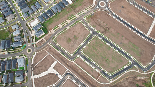 The urban sprawl in Melbourne’s western suburbs.