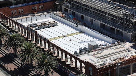 The project includes upgrades to the indoor and outdoor pools, a new grandstand, children’s water play area and expanded gym.