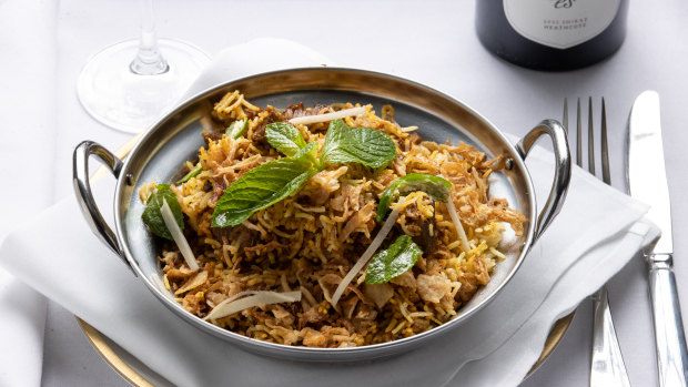 Lamb biryani at Cafe Southall.