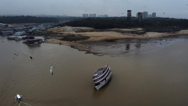 Rivers in the Amazon fall to their lowest levels in 120 years