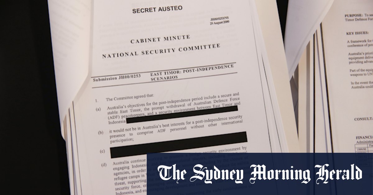 Australian cabinet papers: Howard government voiced concerns about an independent East Timor - Vimarsana News