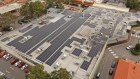 Solar panels on top of Region’s Kalamunda Central mall in Perth.