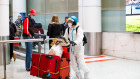 International passengers arriving in Sydney on Sunday.