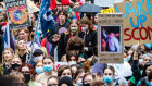 School students walked out of classrooms to demand action on climate change.