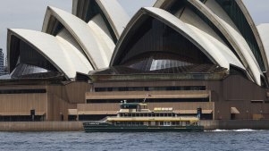 A new Emerald class ferry on Sydney Harbour.