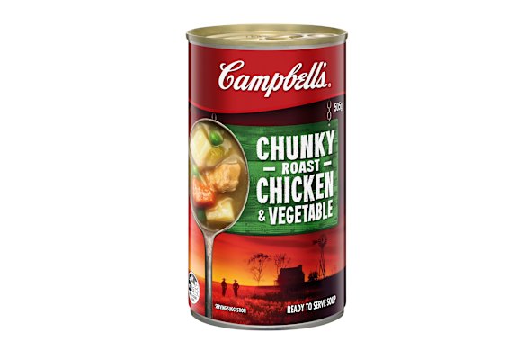 Campbell’s Chunky Roast Chicken and Vegetable soup is a cost-effective meal option for those on a budget.