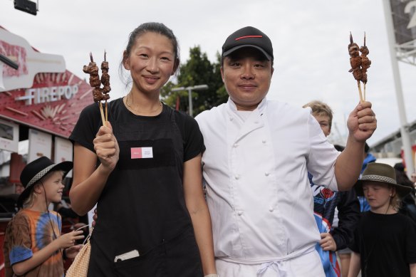 Firepop’s Alina Van and Raymond Hou at the 2023 Sydney Royal Easter Show. 