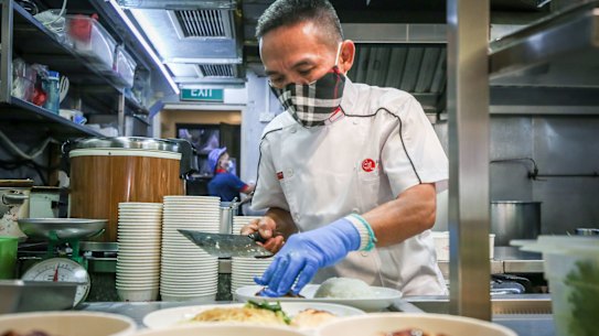 Chef Chan still works in the kitchen everyday despite his successful expansion.