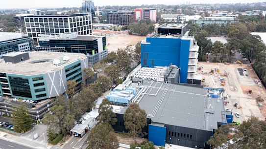 The Macquarie Telecom data centre in Sydney’s Macquarie Park.