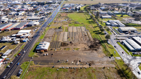 The sale yards in Ballarat that were to be converted into accommodation for Commonwealth Games athletes before Victoria decided to no longer host the 2026 sporting event.
