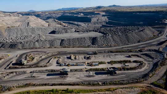 BHP mines thermal coal at Mt Arthur in NSW.
