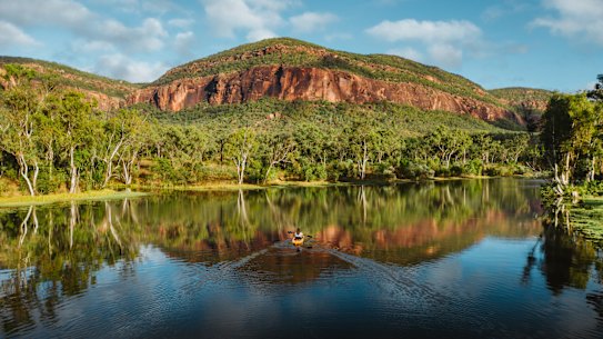 Kayaking at Mt Mulligan Lodge in Thornborough.