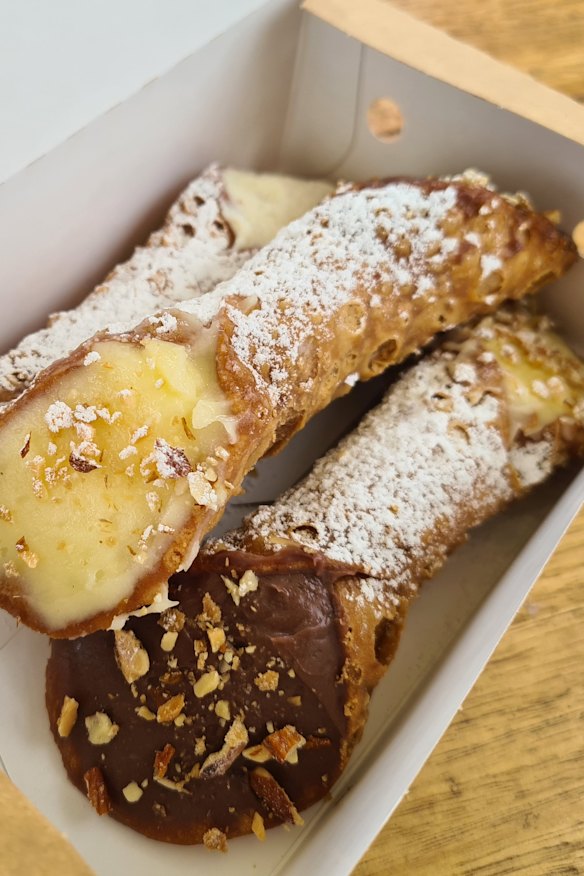 Assorted cannoli from T. Cavallaro &amp; Sons.