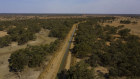 The Albert Priest Channel is 73 kilometres long, feeding the shires of Cobar and Bogan with water diverted in the nearby town of Warren from the Macquarie River.