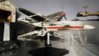 A miniature model called “Red Leader,” a X-wing Starfighter from the 1977 film “Star Wars, Episode IV, A New Hope,” on display in Texas. 