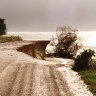Erosion after a storm in Portland.