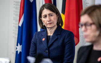 Premier Gladys Berejiklian said people should avoid physical contact at gatherings including weddings and funerals as the state recorded 17  new cases.