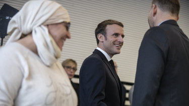 In Mulhouse, Emmanuel Macron said he was determined to fight against "Islamist separatism" but also "discrimination".