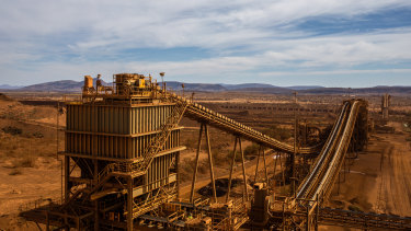 The processing plant at Rio Tinto's West Angeles mine.