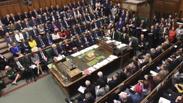A full house for Mr Johnson's attempt to get a decisive parliamentary vote on Brexit.