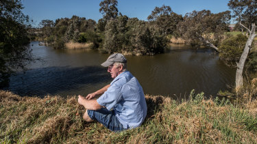 David Wallace's property, which has been in his family for 113 years, borders the Maribyrnong River.