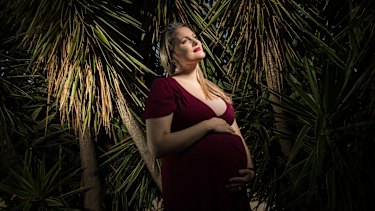 Environmental advocate Nelli Stevenson, who is 34 weeks pregnant, wrestled with the idea of raising children in an unpredictable future. 