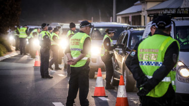 The NSW-Victorian border was closed when Victoria’s outbreak grew.