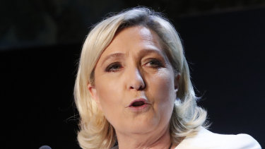 French far-right National Party leader Marine Le Pen.