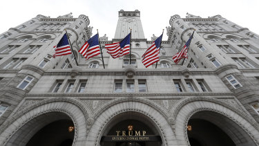 The Trump International Hotel in Washington. The attorneys general of the District of Columbia and Maryland want to know if Donald Trump is profiting off the presidency. 