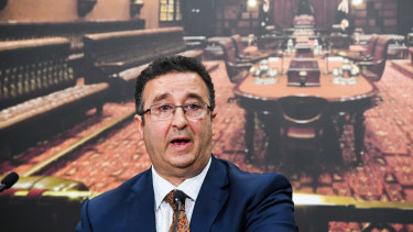 Shaoquett Moselmane speaks at NSW Parliament on Monday.