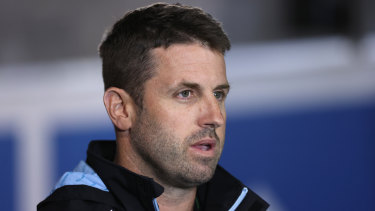 Cronulla Sharks caretaker coach Josh Hannay.