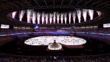 A view inside the stadium.