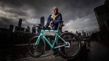 Abdullah Zeinab, winner of the 2019 Trans Am Bike Race.