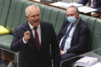 Prime Minister Scott Morrison said the government would push on with a net zero by 2050 target, despite protestations from some Nationals MPs.