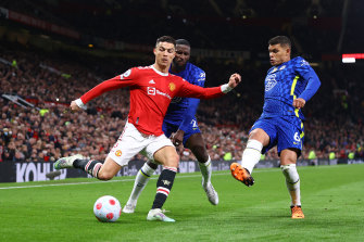 Cristiano Ronaldo delivered the only moment of magic for an unsettled home crowd at Old Trafford.