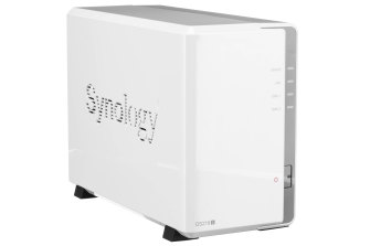 Synology's DS218J is a powerful two-bay NAS box at an entry level price of around $230.