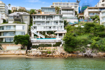 Bruce McWilliam’s Point Piper waterfront house. 