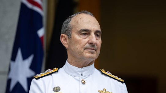 Admiral David Johnston, chief of the Australian Defence Force. 