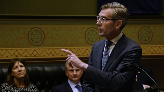 NSW Premier Dominic Perrottet during question time.