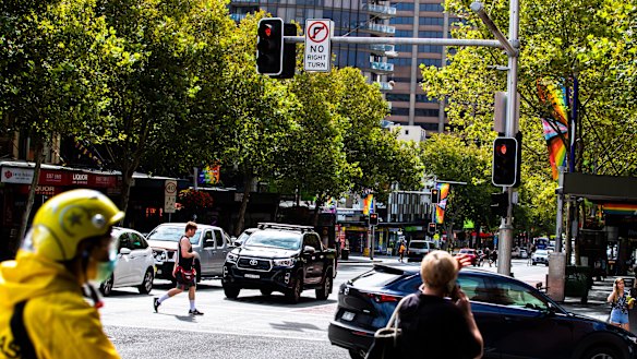 The cameras on the corner of Oxford Street and Crown.