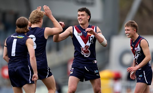 Harry Armstrong (middle) has starred for Haileybury, Sandringham Dragons and Vic Metro this year.