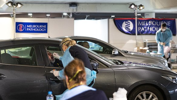 Chadstone shopping centre, used as a COVID-19 testing hub previously, is the source of the state's largest current outbreak.