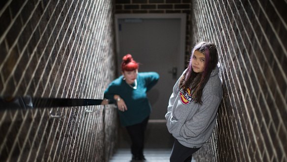 Olive with her mother Simone.