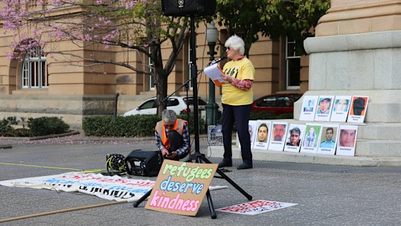 Speeches were made at Queen's Gardens in Brisbane's CBD.