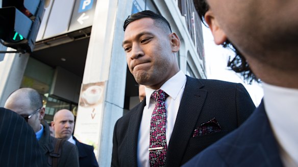 The fact Israel Folau is a current player makes his a different case to Margaret Court.