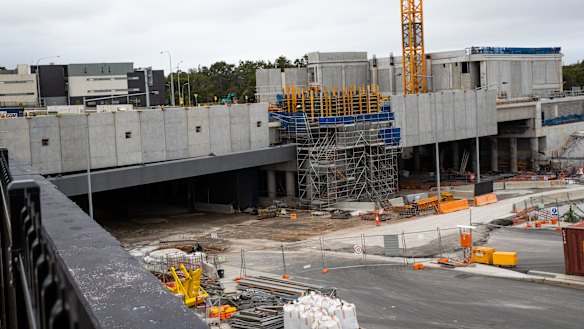 An entrance to the M4-M5 Link road tunnels at St Peters.