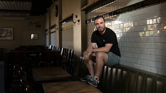 "We were losing tens of thousands a week if we stayed open" : Publican Ray Reilly at The Henson hotel in Marrickville.